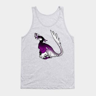 VelACEraptor Prideosaur - Pride Month Asexual Flag Dinosaur Tank Top